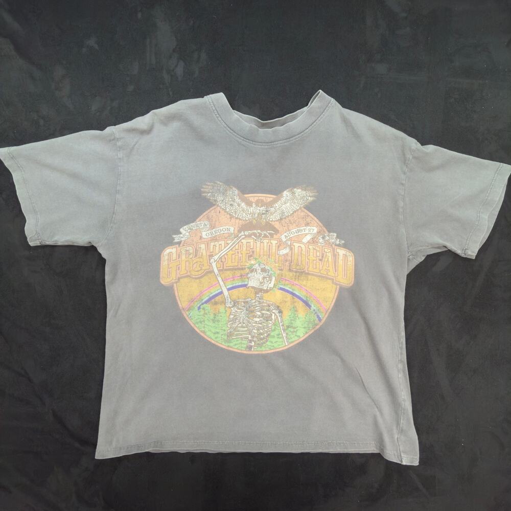 Cotton On Grateful Dead Boyfriend Tee Womens XXS Gray Veneta Oregon 1972